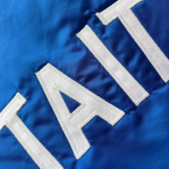 Vintage 70s Los Angeles Dodgers Satin Baseball Varsity Bomber Jacket Large Men’s - Picture 8 of 8